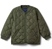 Load image into Gallery viewer, Janie and Jack, OLIVE QUILTED BOMBER JACKET