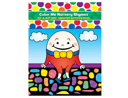 Nursery Rhymes Do-A-Dot Art activity book with bold illustrations and heavy card stock pages.