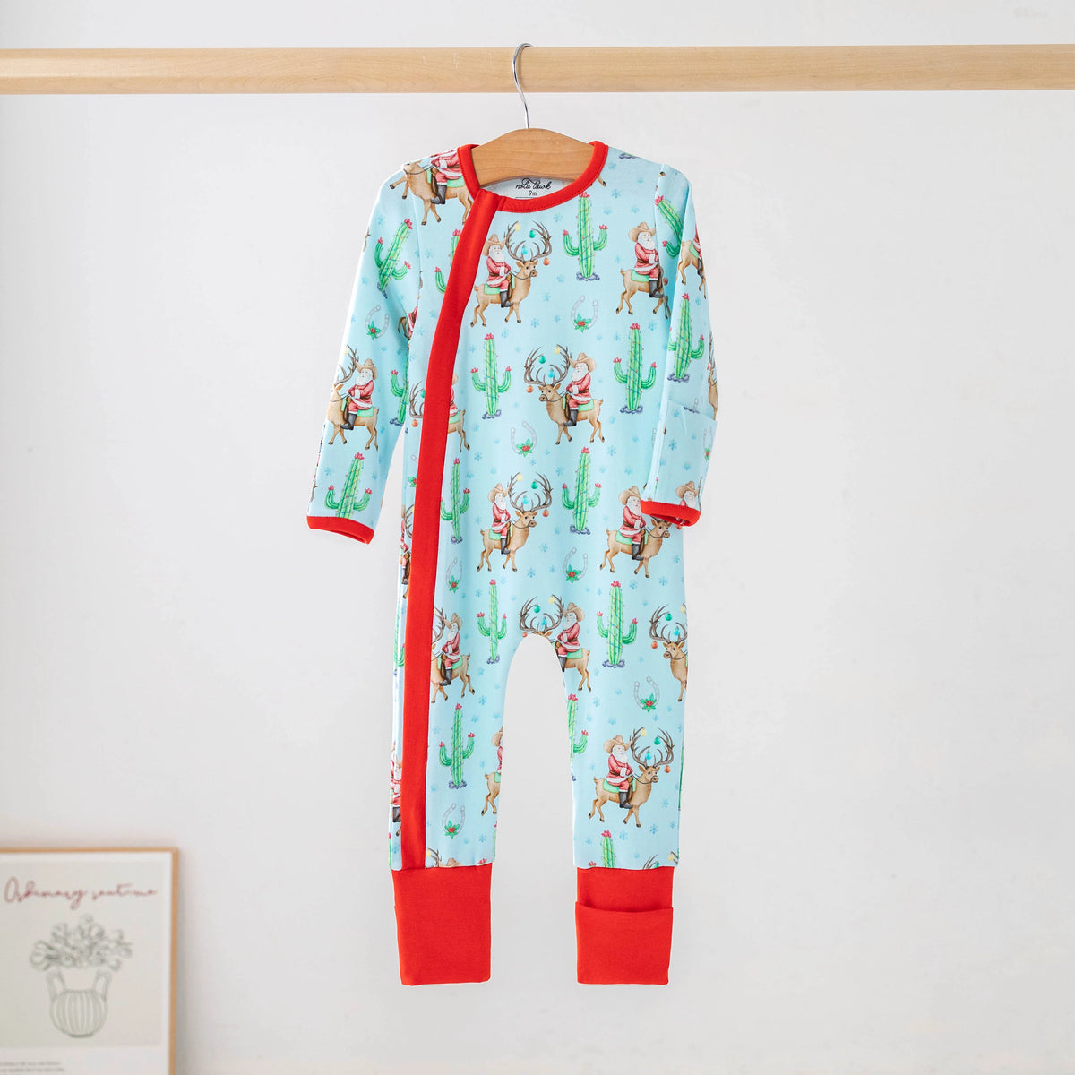 Howdy Holiday Organic Cotton Pajama Zip Up