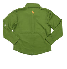 Load image into Gallery viewer, Post Oak & Blaze Orange LS Shirt-Blue Quail