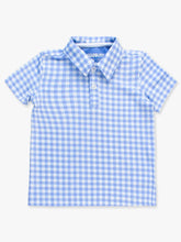 Load image into Gallery viewer, Rugged Butts Performance Polo - Periwinkle Blue Gingham