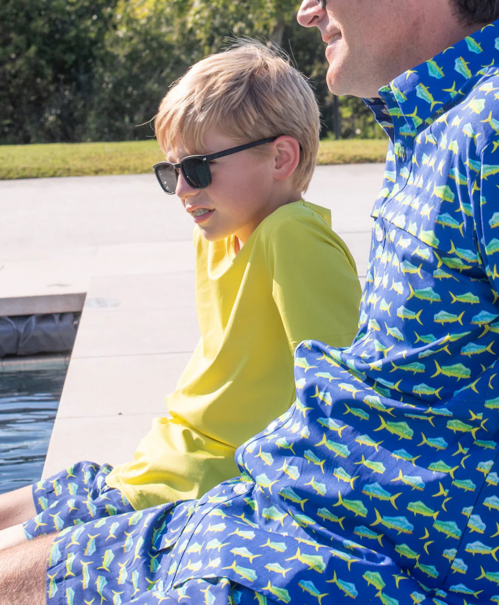 Mahi Mahi SS Performance Tee-Yellow