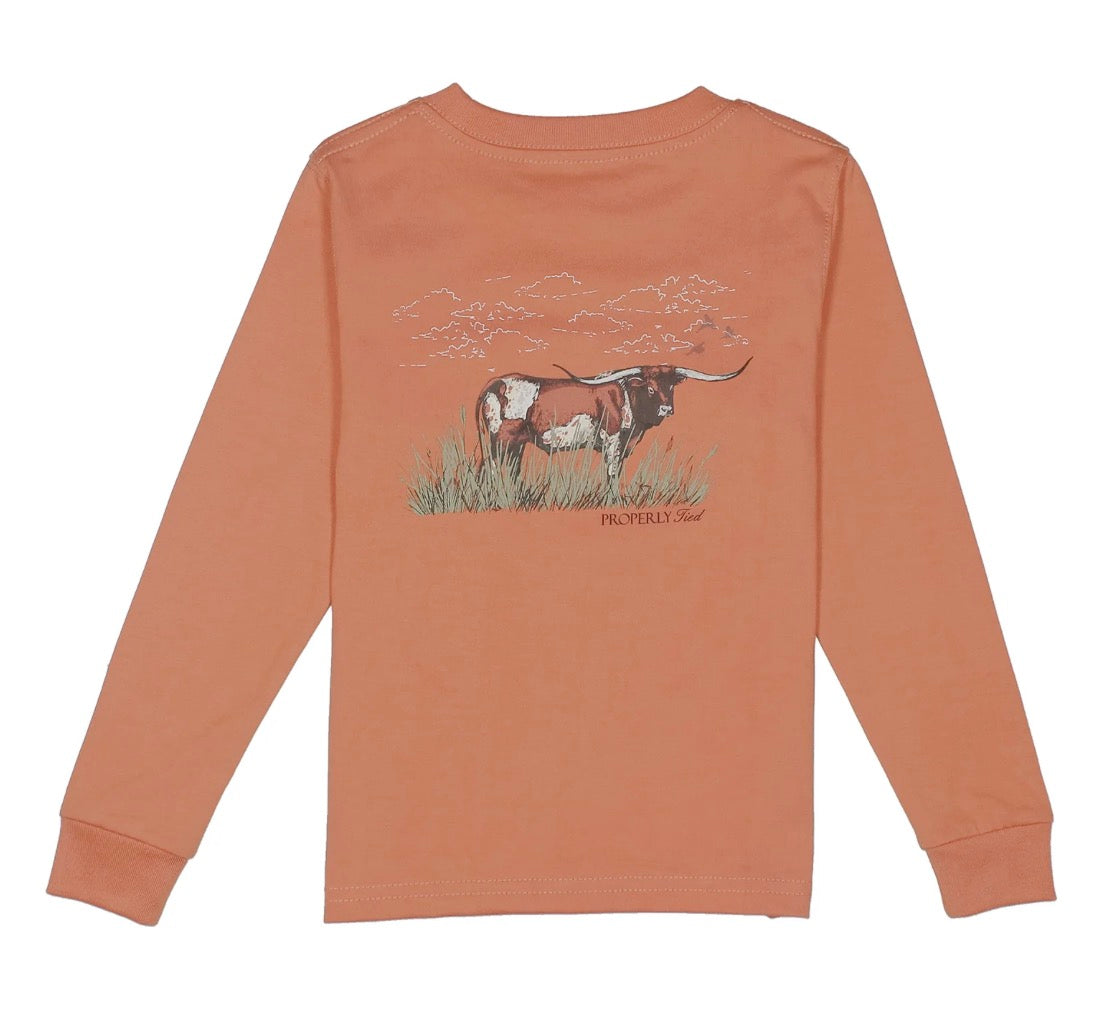 Boys Longhorn LS in Mango