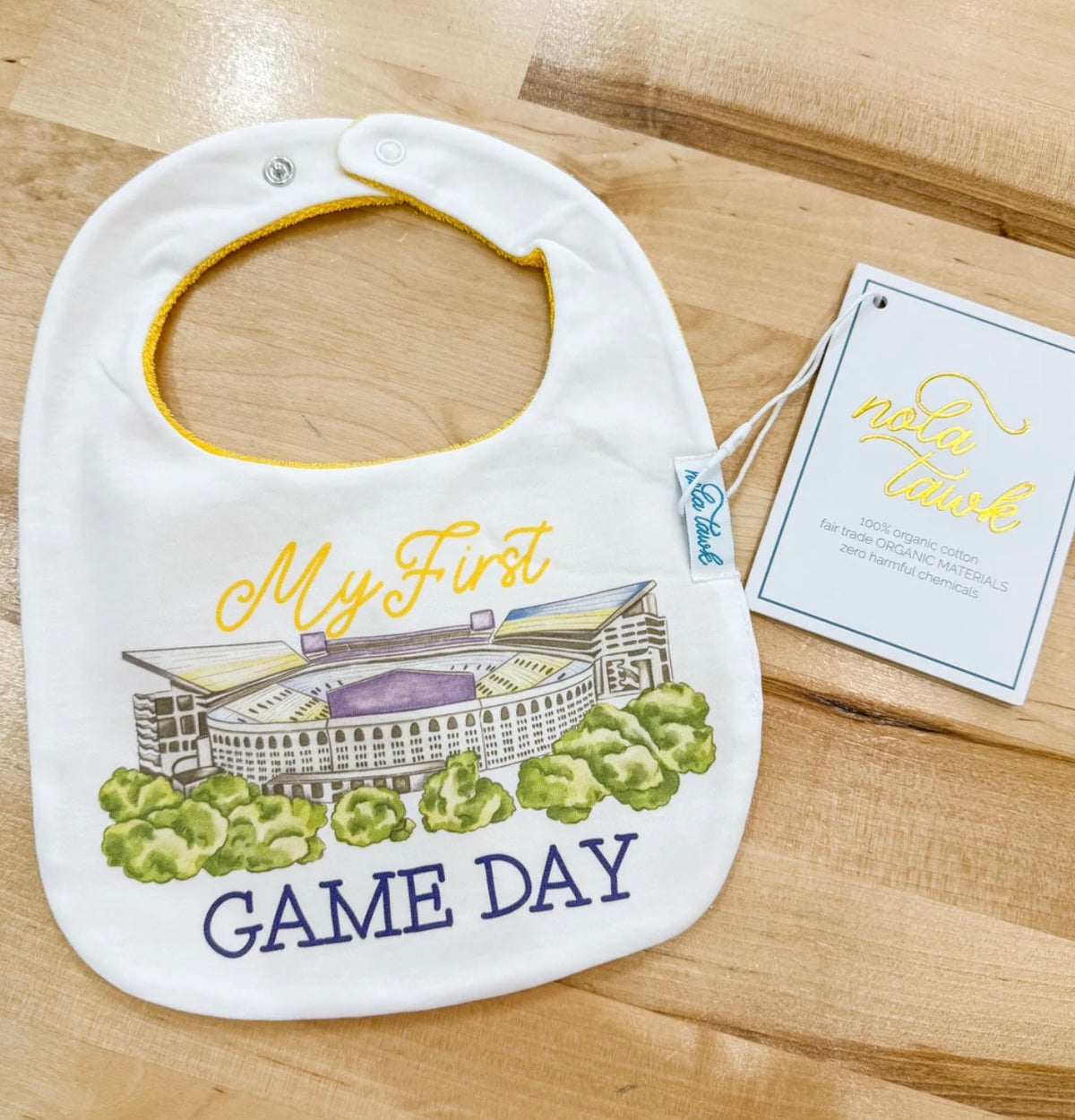 My First Game Day Bib - LSU