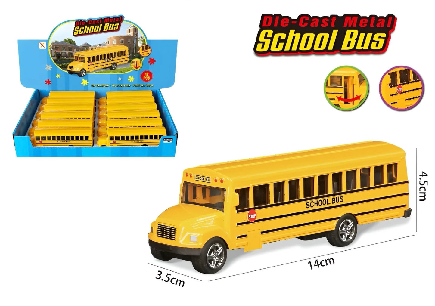 5.5” Die-Cast School Bus