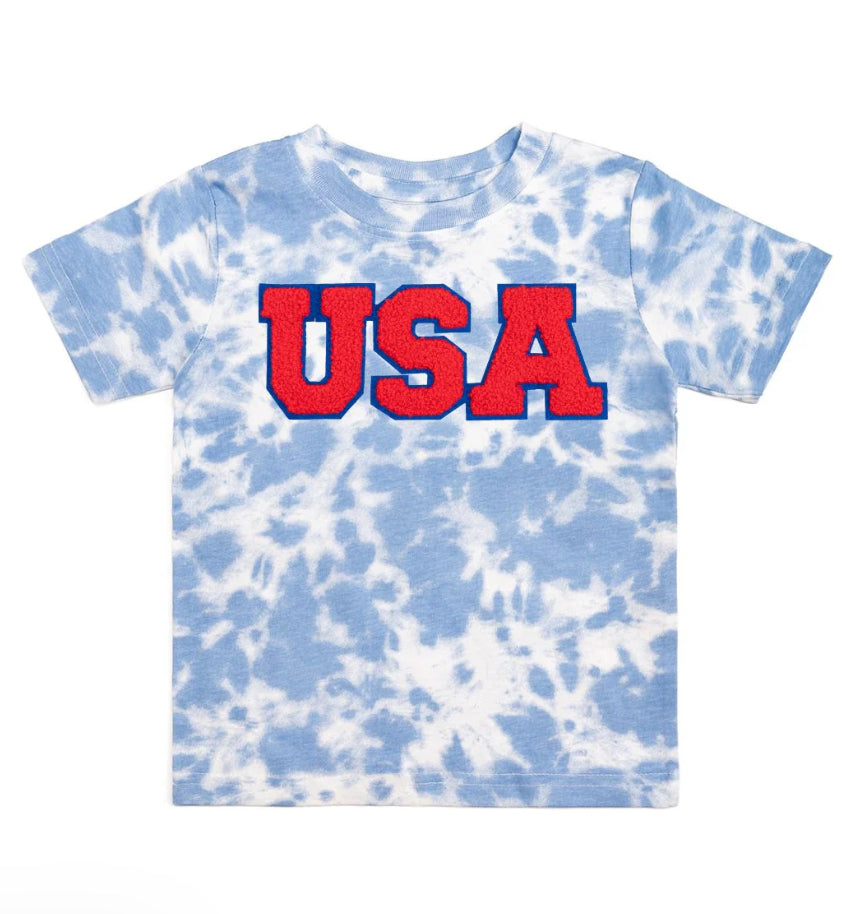 USA Patch T-Shirt Tie Dye