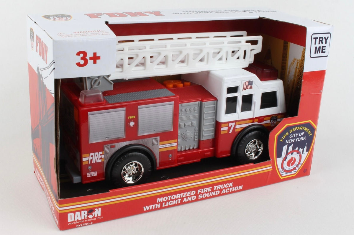 FDNY Motorized Fire Truck With Light And Sound