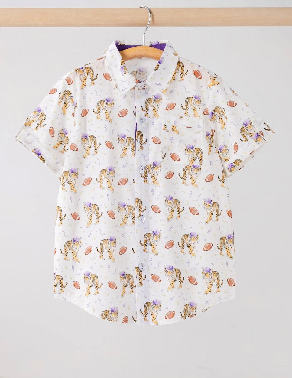 Kickoff in Louisiana Short Sleeve Collared Shirt