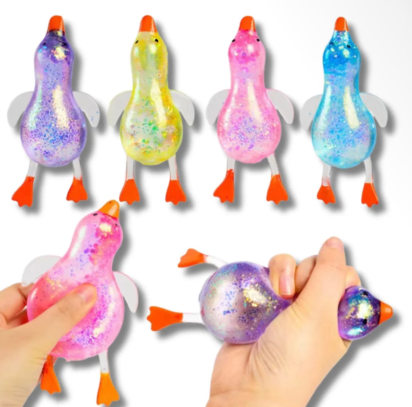 Duck Glitter Sugar Squishy