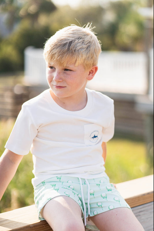 Saint Simons Swim Trunk - Green Golf