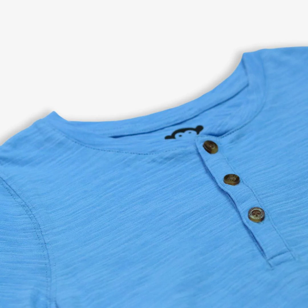 Day Party Henley - Sky Blue