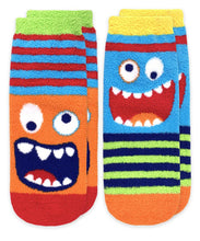 Load image into Gallery viewer, Jefferies Socks Monster Fuzzy Non-Skid Slipper Socks 2-Packc