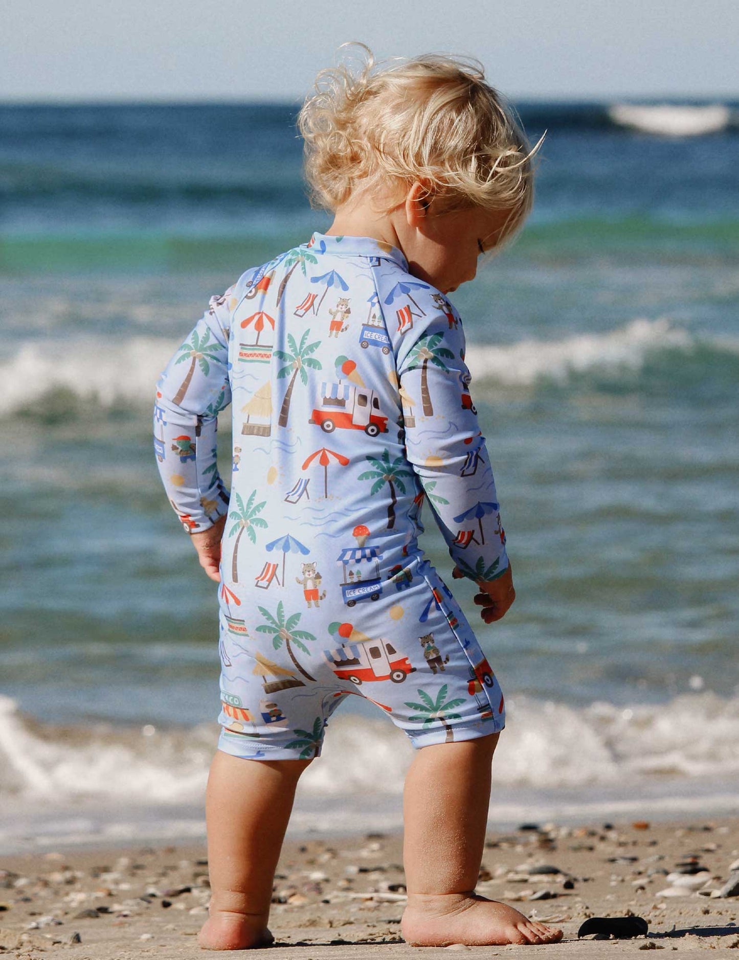 Printed L/S Sunsuit - Cancun