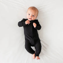Load image into Gallery viewer, Posh Peanut- Solid Ribbed Black Convertible One-Piece