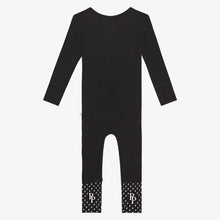Load image into Gallery viewer, Posh Peanut- Solid Ribbed Black Convertible One-Piece
