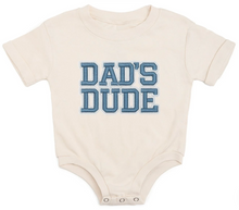 Load image into Gallery viewer, Dads Dude Embroidered Patch SS Romper