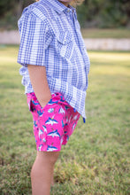 Load image into Gallery viewer, Great White  Swim Trunks-pink