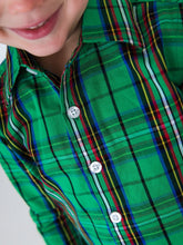 Load image into Gallery viewer, LS Button Down, Green Nicholas Plaid-Rugged Butts
