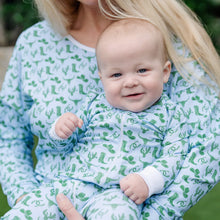 Load image into Gallery viewer, Parker, Pima Cotton Zipper Pajama-Wild West Blue