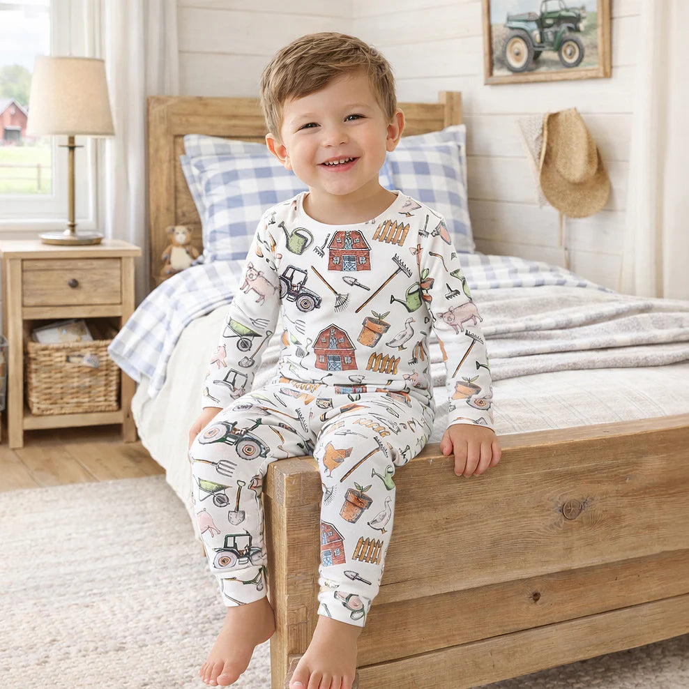 LS Pajama Set 2pc-Farmer’s Market
