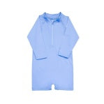 Tybee Rashguard Romper-Blue
