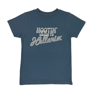 Hootin Tee by Tiny Whales with refined whale motif detail