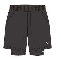 Airflex 2 in 1 Shorts-Black