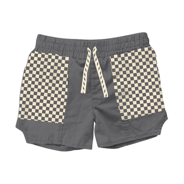 Vibe Check Shorts by Tiny Whales, elevated children's basics