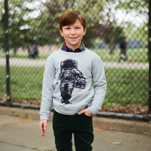 Load image into Gallery viewer, Cosmic DJ Crewneck Sweater - Lunar Grey