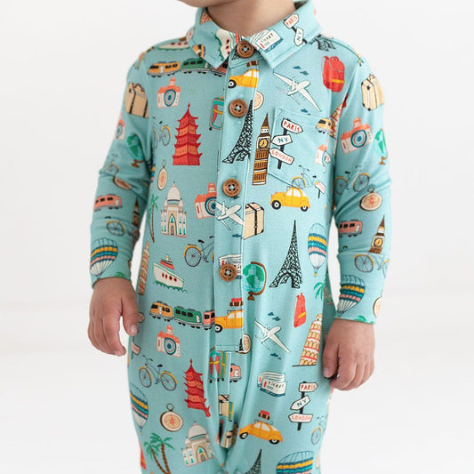 Posh Peanut Around the World Romper