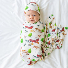 Load image into Gallery viewer, Posh Peanut Nashville Swaddle & Beanie Set