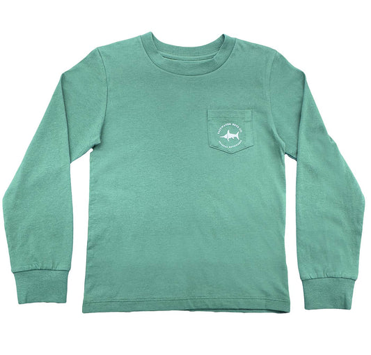 Boys Pointer Graphic Tee LS Green