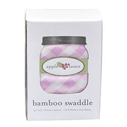 Swaddle Blanket: Grey Gingham