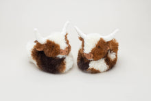 Load image into Gallery viewer, Jomanda Soft Toys & Accessories - Texas Longhorn Highland Cow Plush Baby Slippers House Shoes