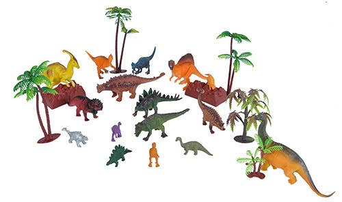 Wild Republic Bucket Dinosaur, 8-inch blue prehistoric toy figure