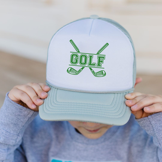 Golf Trucker Hat - Kids Sports Hat - Summer - Golf