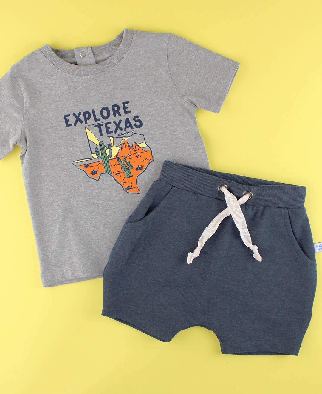 RuggedButts - Boys Heather Gray Short Sleeve Graphic Tee