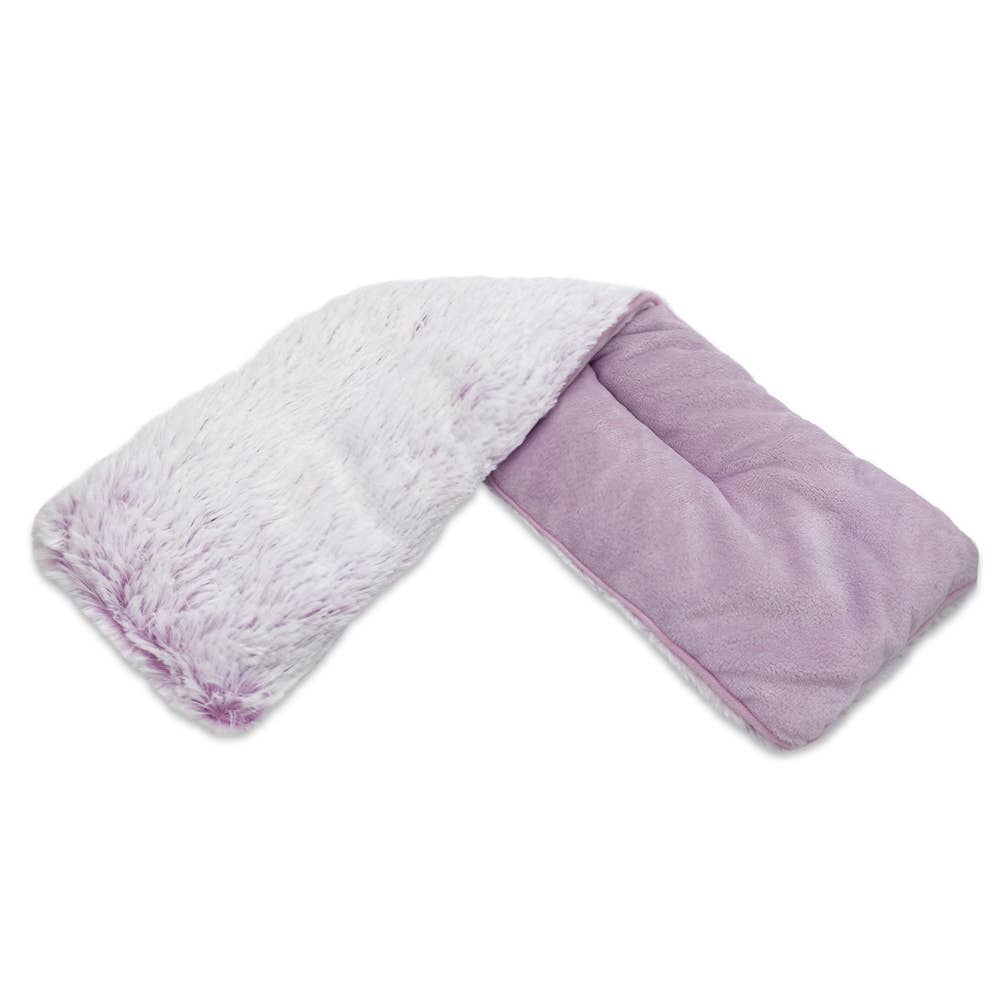 Warmies Marshmallow Neck Wrap in soft pink, 19 inches, with French lavender scent