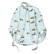 Load image into Gallery viewer, Sugar Bee Clothing - Toddler Backpack - Construction on Grey