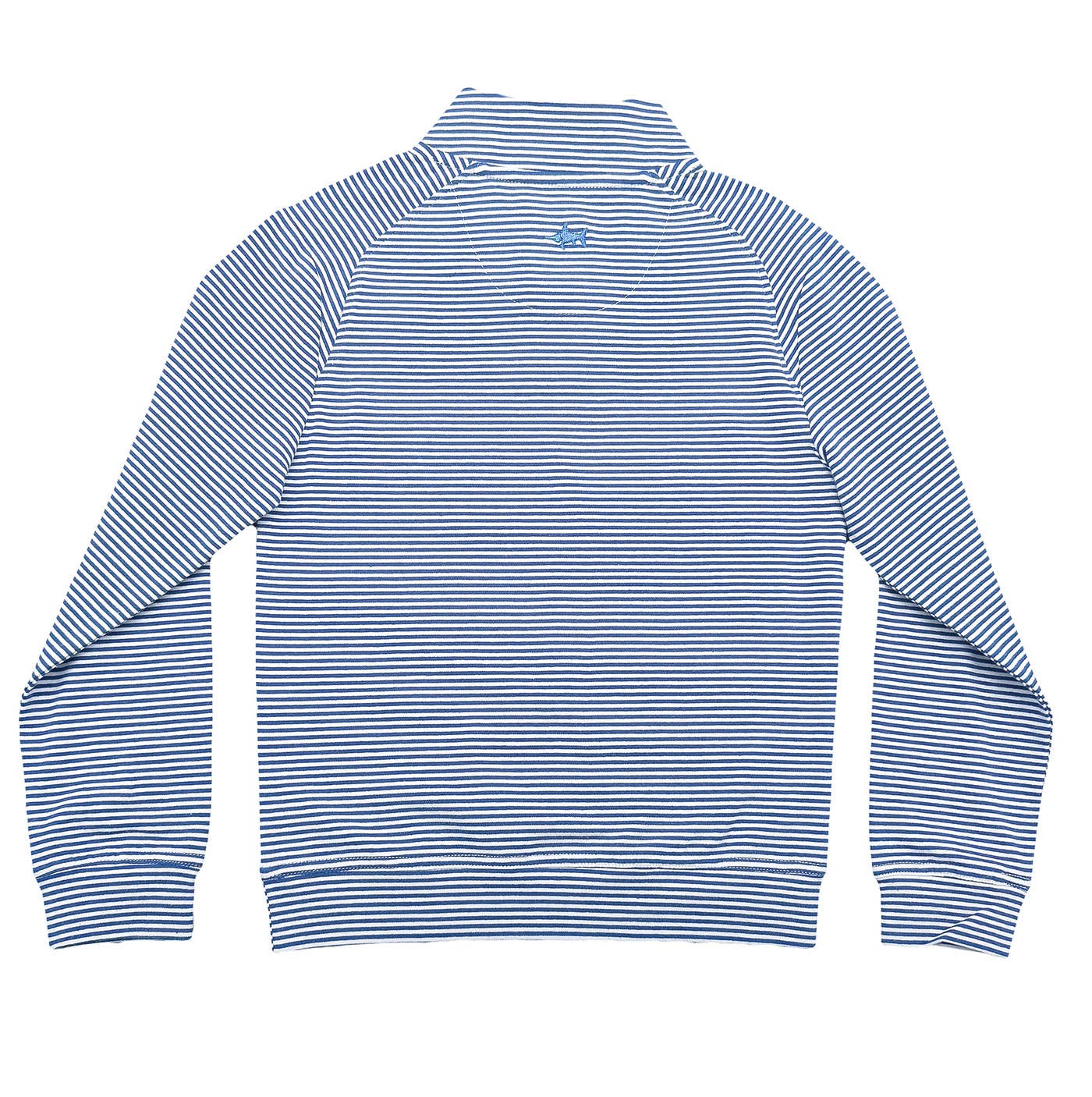 Boys Collins Quarter Zip- Blue Stripe