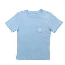 Load image into Gallery viewer, Saltwater Boys Company - Patriotic Pup Graphic Tee Light Blue