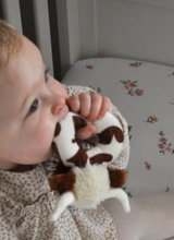 Load image into Gallery viewer, Jomanda Soft Toys & Accessories - Texas Longhorn Highland Brown Cow Baby Plush Rattle 10cm