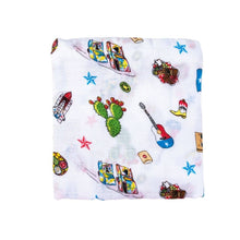 Load image into Gallery viewer, Little Hometown - Texas Baby Swaddle Blanket (Unisex)