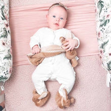 Load image into Gallery viewer, Jomanda Soft Toys & Accessories - Bunny Baby Soft Slippers Brown, House Shoes - (0-6months)