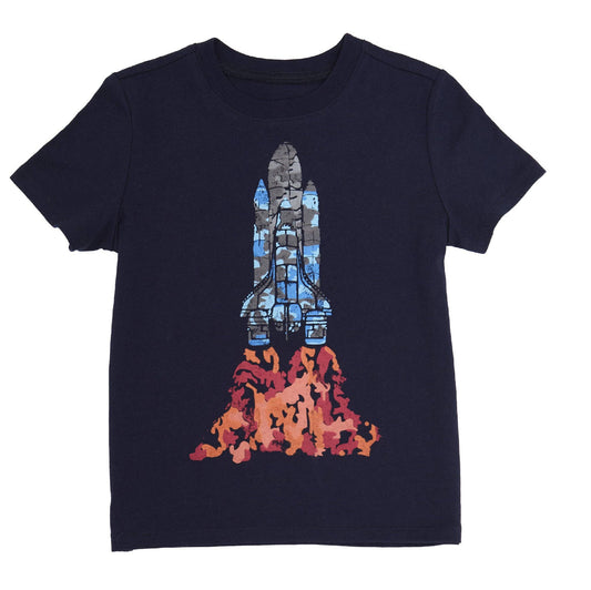 Camo Rocket Graphic T-Shirt