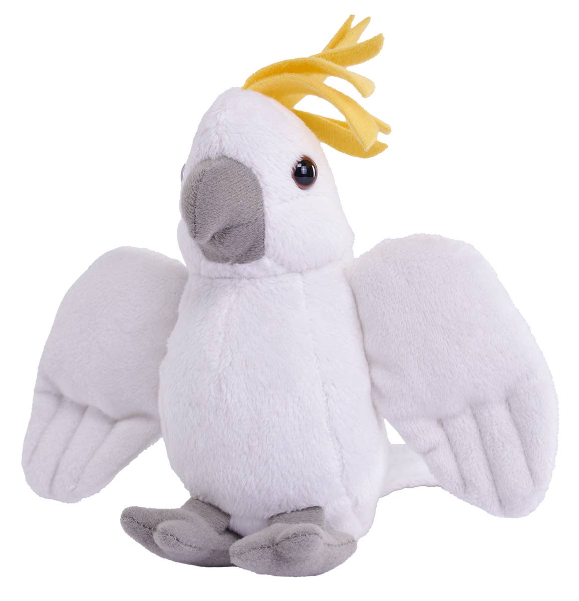 Pocketkins Eco Cockatoo plush toy by Wild Republic, featuring sustainable materials and understated design