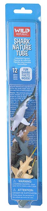 Nature Tube Shark 13 inch figure by Wild Republic, detailed marine toy for educational play