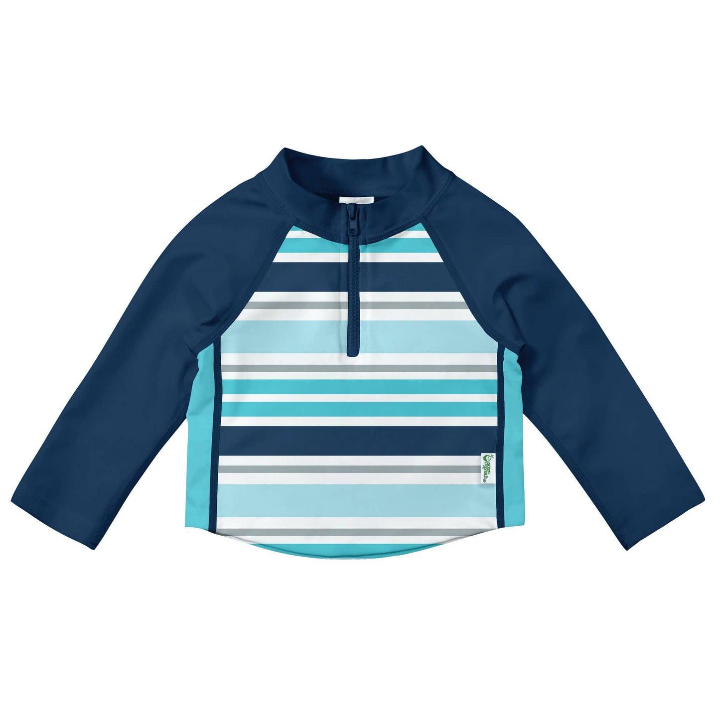 Long Sleeve Zip Rashguard by Green Sprouts with UPF 50+ sun protection