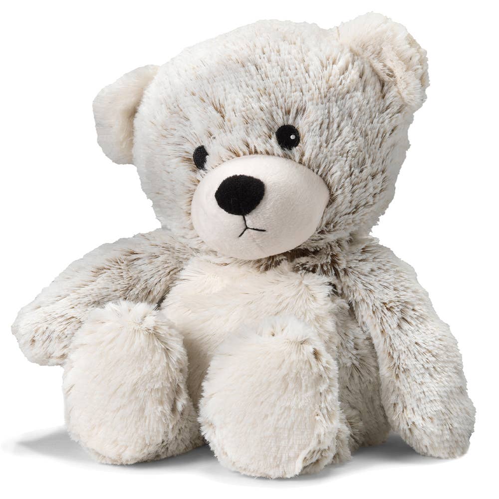 Marshmallow Bear Warmies plush, 13 inches, French lavender-scented, microwave-warm companion