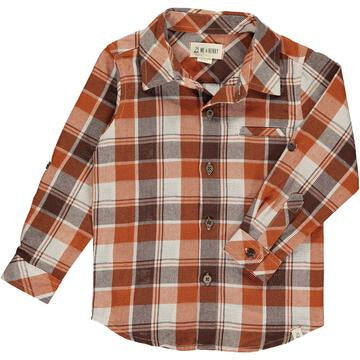 Me & Henry Atwood Rust Woven Shirt